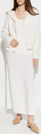 Lisa Yang Top With Cashmere Blend Amalea, Womens, White