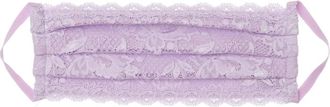 Cosabella Womens Never Say Never Pleated Face Mask In Lavender