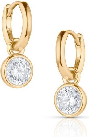 Thatch Dottie Cubic Zirconia Small Hoop Earrings in 14K Gold Plated at Nordstrom