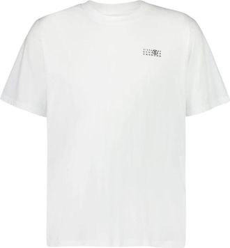 Maison Margiela Faux Fur Real Feelings Print T-Shirt - Heren - T-shirts - Wit - XL - Katoen - Tops