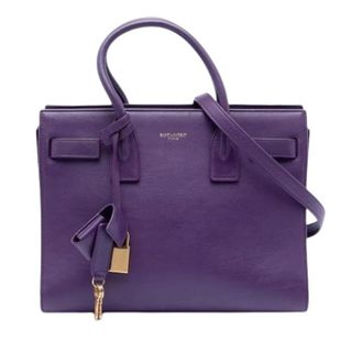 Saint Laurent Pre-owned Handbags, female, Purple, Size: ONE SIZE Pre-owned Sac de Jour