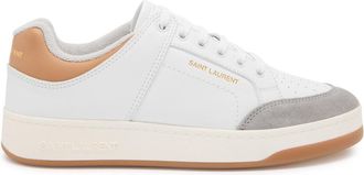 Saint Laurent Panelled Leather Sneakers - White - 41 (IT41 / UK8)