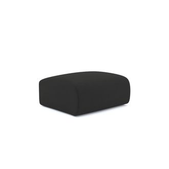 Sia Home Puf tejido de rizo antracita oscuro