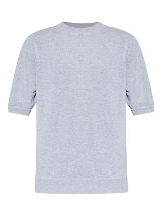 Eleventy short-sleeve knitted T-shirt - Grey