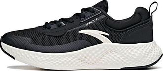 Anta (WMNS) ANTA Running Series Sneakers Black Ivory White 122115536S-4