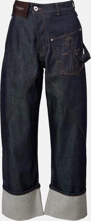 J.W.Anderson Twisted embroidered straight jeans