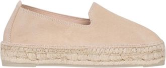 Maneb&igrave; Champagne Beige Espadrilles Platform Sandalen - Dames - Espadrilles - Beige - 36 EU - Leer - Schoenen