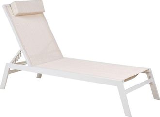 Beliani Tumbona Metal Beige