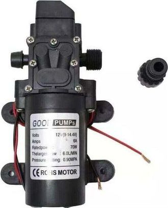 OEM Bomba De Agua El&eacute;ctrica De Diafragma Autocebante De Alta Presi&oacute;n, 12 V Cc, Para Caravanas, Barcos, Limpieza, Lavado Y Riego De Jardines