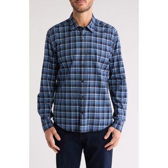 BOSS Liam Kent Button-Up Shirt in Navy at Nordstrom Rack, Size Xx-Large