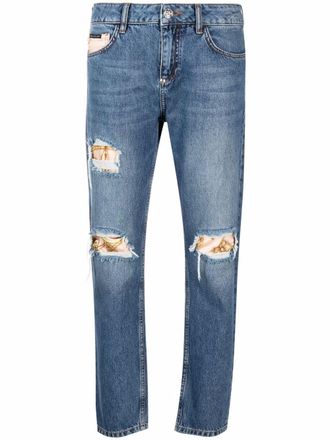 Philipp Plein Jeans dritti New Baroque - Blu