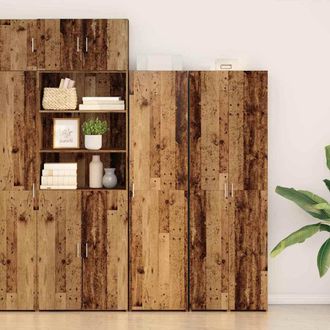 vidaXL Highboard Legno Antico 45x42.5x185 Cm Legno Ingegnerizzato - Vidaxl