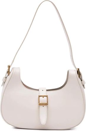 Saint Laurent Borsa a spalla Le Fermoir in pelle di vitello 2021 - Bianco