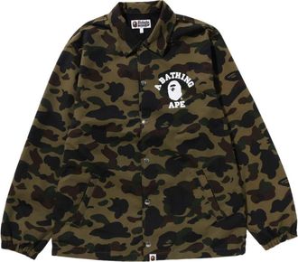 A Bathing Ape 1st Camo Nylon Tussah Coach Jacket Green 1K30-140-005-GREEN