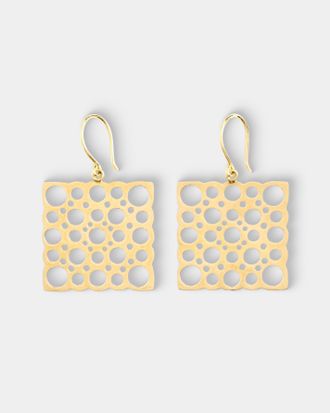 Mahnaz Collection Womens Vintage 1970 Liisa Vitali for Nestor Westerback Pitsi 14-Karat Gold Earrings