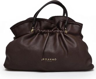Ermanno Scervino Brown Octavia Textured Polyurethane Crossbody Bag
