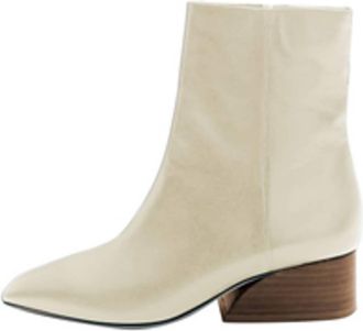 Bally Glenda Leather Boots In Bone, Brand Size 36.5 ( US Size 6 )