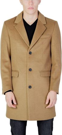Antony Morato Mens Camel Wool Coat Model An11849000309ro - Tan - Size EU 54 (Mens)