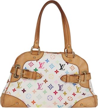 Louis Vuitton Claudia Handbag Monogram Multicolor White Canvas Bag (Pre-Owned)