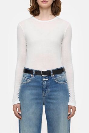 Closed Crew Neck Longsleeve In Ivory