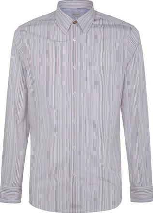 Paul Smith Overhemden, Heren, Veelkleurig, S, Katoen, Signature Stripe Slim-Fit Shirt
