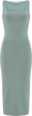 Alaia Abito in Maglia Aderente - - Dresses - Donna - Verde - S