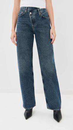 A Gold E Arc Criss Cross Jeans In Form