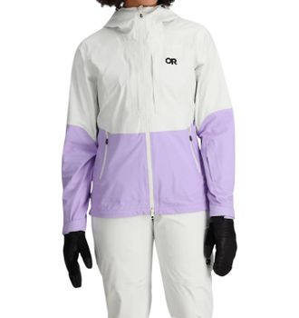 Outdoor Research Carbide Jacket In Snow/lavender