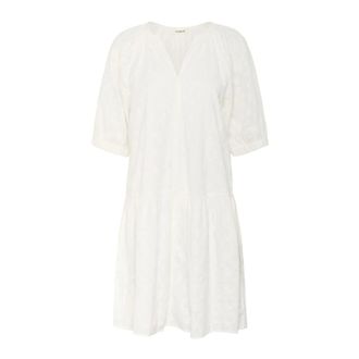 Soaked In Luxury Elegant White Dress with Flounce Details - female - Soaked in Luxury - Short Dresses - White - XL - Dresses