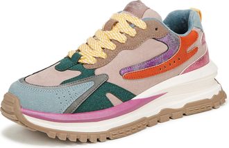 Blowfish Womens Retro Sneaker, Mauve/Whiskey Microsuede, 5 UK