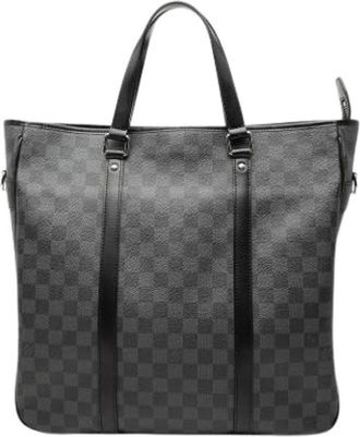 Louis Vuitton Pre-owned Tadao Tote - Heren - Vintage Shopper - Zwart - ONE Size - Leer - Vintage