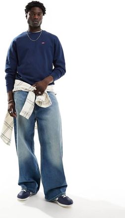 Levi's Original Hallmark - Felpa blu navy con logo