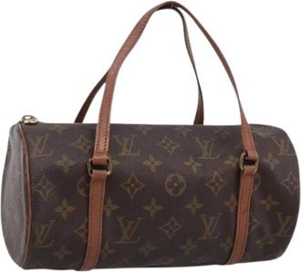 Louis Vuitton Pre-owned Vintage Monogram Hand Bag - Dames - Vintage Handtas - Bruin - ONE Size - Leer - Vintage