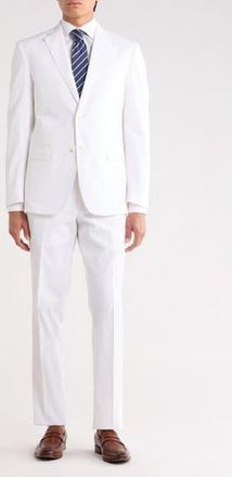 JB Britches Two Button Side Vent Suit in White at Nordstrom Rack, Size 46 Regular