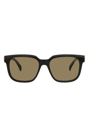 Dunhill 54mm Square Sunglasses in Black Black Brown at Nordstrom Rack