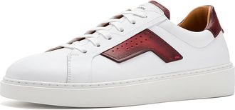 Magnanni Phoenix Mens Shoes White and Red : 11.5 M, Leather