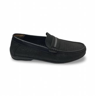 Stacy Adams Mens Corby Suede Loafers In Black