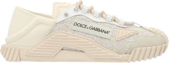 Dolce & Gabbana Natural Lace Sneakers