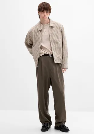 Obey Mens Foster pleated pant Baggy fit