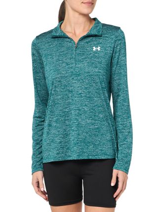 Under Armour Womens Tech Half Zip Track Top Teal XS