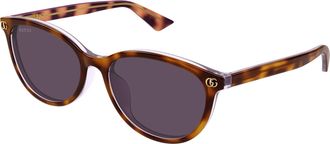 Gucci Violet Cat Eye Ladies Sunglasses GG1818SK 004 56