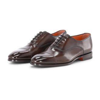 Santoni Business Schoenen - Heren - Nette schoenen - Bruin - 43 1/2 EU - Schoenen