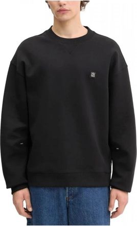 HUGO BOSS Sweatshirts & Hoodies > Sweatshirts - Heren - Sweatshirts - Zwart - L - Katoen - Hoodies & sweatvesten