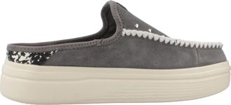 Hey Dude Western Stijl Mules - Dames - Slip ons - Grijs - 39 EU - Schoenen