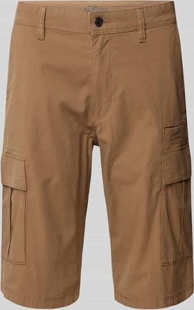 s.Oliver Black Label Relaxed Fit Cargo-Bermudas aus Baumwoll-Elasthan-Mix in Mittelbraun, Größe 31
