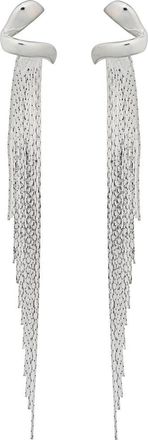 Panacea Snake Chain Fringe Drop Earrings in Silver at Nordstrom Rack