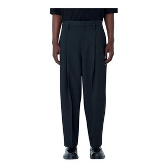 Jil Sander Suit Trousers, male, Black, Size: L Relaxed Fit Trousers
