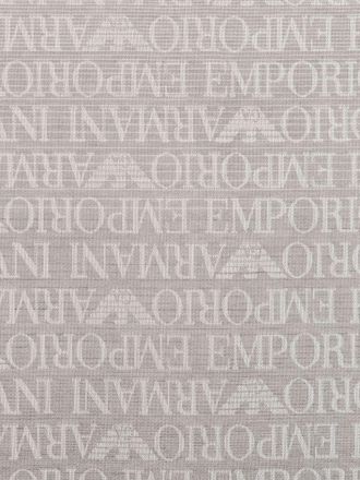 Emporio Armani Allover Logo Print Shawl - Grey