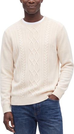 Raffi Cable Wool & Cashmere-Blend Crewneck Sweater