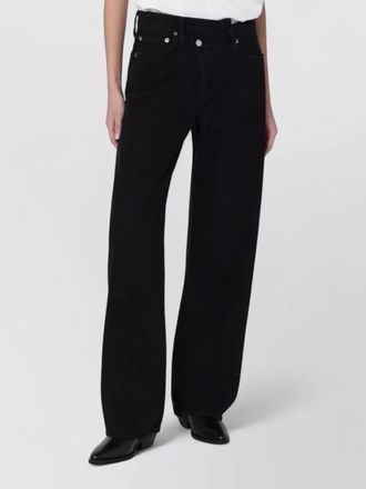 A Gold E denim wide-leg jeans
